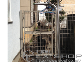 の門扉 ハイグリッド門扉N8型 片開き　柱使用 施工例