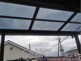 のバルコニー・ベランダ屋根 ライザーテラスII F型 屋根タイプ 単体 積雪〜20cm対応 施工例