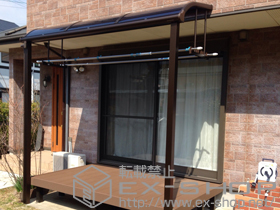 のテラス屋根 ヴェクターテラス R型 テラスタイプ 単体 積雪〜20cm対応 施工例