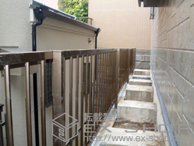 のフェンス・柵 ハイサモア フリーポールタイプ 施工例