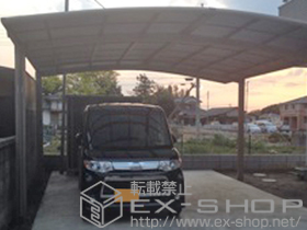 のカーポート カーブポートシグマIII ワイド 積雪〜20cm対応 施工例