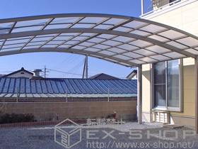 のカーポート カーブポートシグマIII ワイド 積雪〜20cm対応 施工例