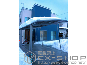 のカーポート カーブポートシグマIII 延長 積雪〜20cm対応＋着脱式サポート 施工例