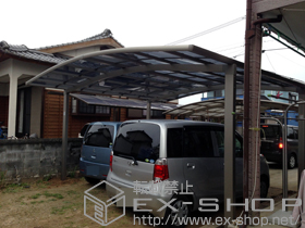 のカーポート カーブポートシグマIII ワイド 積雪〜20cm対応 施工例