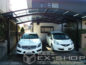 のカーポート プレシオスポート ワイド 積雪〜20cm対応＋屋根ふき材補強部品 施工例