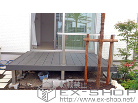 のウッドデッキ リウッドデッキ 200＋シンプルモダン デッキフェンス1型 施工例