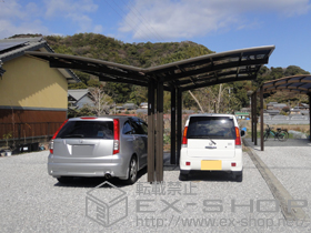 のカーポート カーブポートシグマIII Y合掌 積雪〜20cm対応 施工例