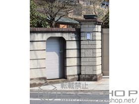 の門扉 エクジス門扉R5型 片開き（横ルーバーA） 施工例