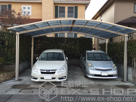 のカーポート レイナツインポートグラン　積雪〜20cm対応+屋根ふき材補強部品 施工例