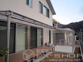 のテラス屋根 ヴェクターテラス F型 テラスタイプ 単体 積雪〜20cm対応 施工例