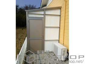 のストックヤード ストックヤードII 両側ドア付きタイプ 高さ7尺用 積雪〜20cm対応 施工例