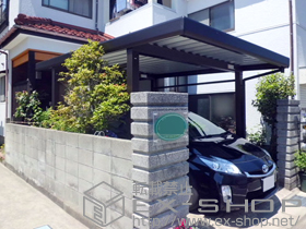 のカーポート ジーポートneo Aタイプ 角柱4本 標準鼻隠し 積雪〜100cm対応 施工例