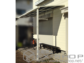 のカーポート カーブポートシグマIII 積雪〜20cm対応＋着脱式サポート（補助柱） 1本入 施工例