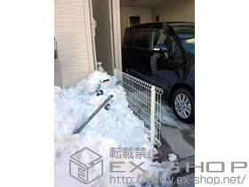 のフェンス・柵 ハイグリッドフェンスUF8型 フリーポールタイプ 施工例