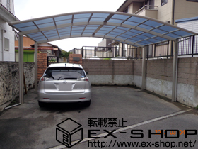 のカーポート レイナツインポート 積雪〜20cm対応＋屋根ふき材補強部品（2セット） 施工例