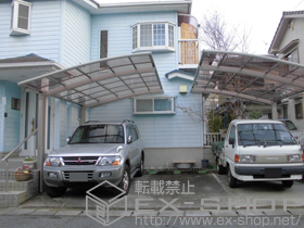 のカーポート カーブポートシグマIII 単体 積雪〜20cm対応 施工例