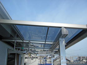 のバルコニー・ベランダ屋根 ライザーテラスII F型 屋根タイプ 単体　積雪〜20cm対応 施工例