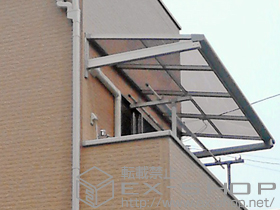 のバルコニー・ベランダ屋根 パワーアルファ F型 屋根タイプ 単体 積雪〜30cm対応 施工例