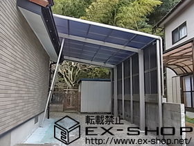 のカーポート レークポートシグマIII 積雪〜20cm対応＋脱式サポート 2本入＋サイドパネル 施工例