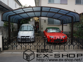 のカーポート レイナキャップツインポート 積雪〜20cm対応 施工例