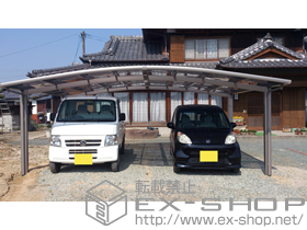 のカーポート カーブポートシグマIII ワイド 積雪〜20cm対応 施工例