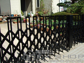 のカーゲート トリップゲートREHG-B ノンキャスター 両開き親子13S+28M 施工例