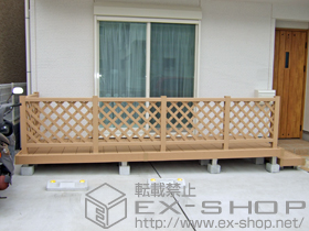 のウッドデッキ リウッドデッキ 200+独立式リウッドステップ2型 施工例