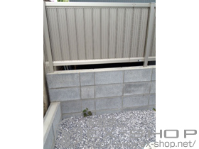 のフェンス・柵 エクスラインフェンス8型 自由柱施工 施工例