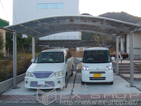 のカーポート レイナツインポート 積雪〜20cm対応+ 屋根ふき補強部材セット 施工例