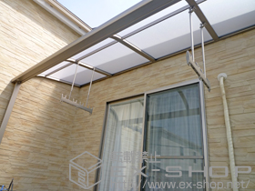 のバルコニー・ベランダ屋根 ライザーテラスII R型 屋根タイプ 単体 積雪〜20cm対応 施工例