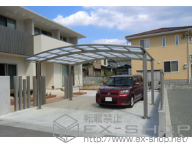 のカーポート カーブポートシグマIII ワイド 積雪〜30cm対応 施工例