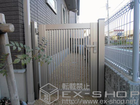 の門扉 プリレオ R2型 片開き 施工例