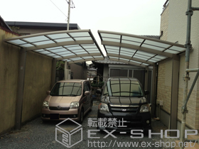 のカーポート カーブポートシグマIII 延長 積雪〜20cm対応 施工例