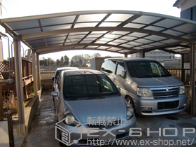 のカーポート カーブポートシグマIII ワイド 延長 積雪〜20cm対応 施工例