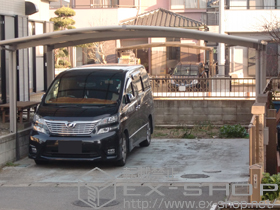 のカーポート カーブポートシグマIII ワイド 積雪〜20cm対応 施工例