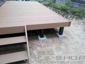 のウッドデッキ リウッドデッキ200＋リウッドステップ5型 施工例