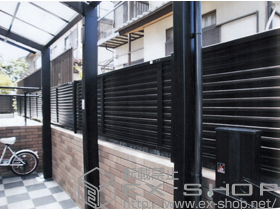 のフェンス・柵 プリレオR5型フェンス フリーポールタイプ 施工例