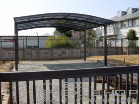 のカーポート カーブポートシグマIII ワイド 積雪〜20cm対応 施工例