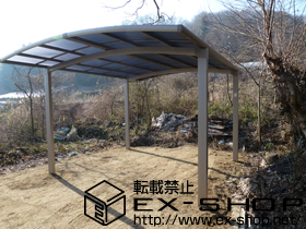 のカーポート カーブポートシグマIII ワイド 積雪〜20cm対応 施工例