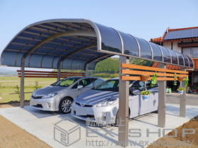 のカーポート テールポートシグマIII 1500 M合掌 積雪〜50cm対応 施工例