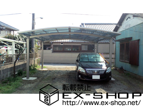 のカーポート カーブポートシグマIII ワイド 積雪〜20cm対応 施工例