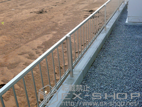 のフェンス・柵 レスティナフェンス21型 自由柱施工 施工例