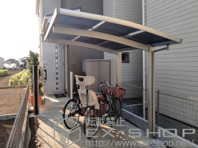 のサイクルポート・駐輪場 レイナポート ミニ 積雪〜20cm対応 施工例