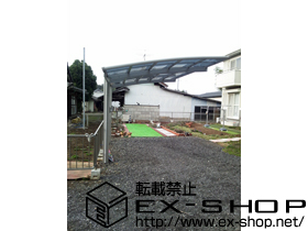 のカーポート レイナポート 積雪〜20cm対応＋水平式物干し(カーポート柱用) 施工例