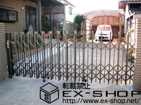 のカーゲート アルシャインII PG型R(ペットガード) Aタイプ ノンレール 片開き 施工例