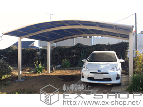 のカーポート レイナツインポート 積雪〜20cm対応＋屋根ふき材補強部品 施工例