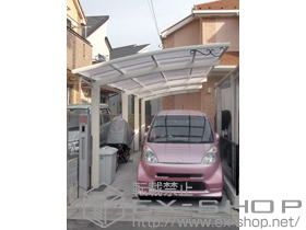 のカーポート レイナポート 縦連棟 積雪〜20cm対応+鋳物飾りA型 施工例