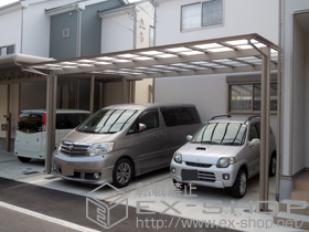 のカーポート アーキデュオ ワイド 積雪〜20cm対応 施工例