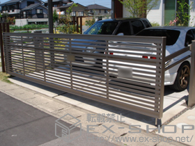 のカーゲート ワイドオーバードア S3型 電動式 施工例