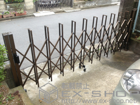 のカーゲート トリップゲートPA型（錠無し） ノンレール 片開き33S 施工例